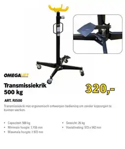 Toolspecial OmegaLift Transmissiekrik 500 kg aanbieding