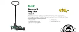 Toolspecial Compac Garagekrik laag 2 ton aanbieding