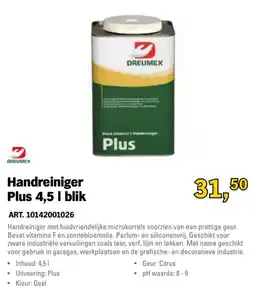 Toolspecial Dreumex Handreiniger Plus 4,5 l blik aanbieding