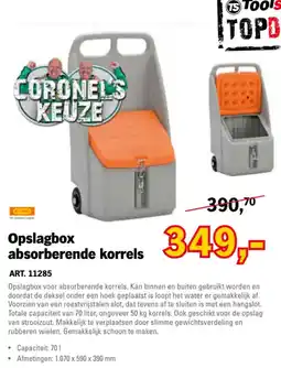 Toolspecial Cemo opslagbox absorberende korrels aanbieding