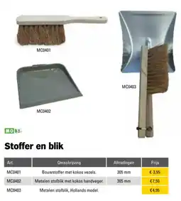 Toolspecial Moby Stoffer en blik aanbieding
