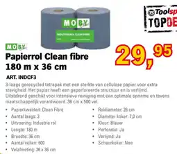 Toolspecial Moby papierrol clean fibre aanbieding