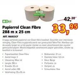 Toolspecial Moby Papierrrol Clean Fibre aanbieding