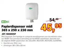 Toolspecial Moby papierdispenser midi aanbieding