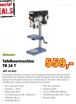 Toolspecial Bernardo Tafelboormachine TB 16 T aanbieding