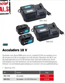 Toolspecial Hazet Acculaders 18 V aanbieding