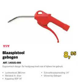 Toolspecial TWL Blaaspistool gebogen aanbieding