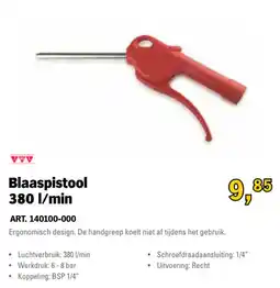 Toolspecial Blaaspistool 380 l/min aanbieding