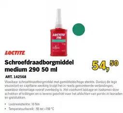 Toolspecial Loctite schroefdraadborgmiddel medium 290 aanbieding