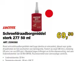 Toolspecial Loctite schroefdraadborgmiddel sterk 277 aanbieding