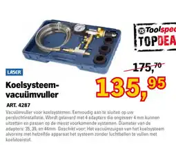 Toolspecial Laser koelsysteem vacuümvuller aanbieding
