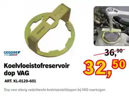 Toolspecial Gedore koelvloeistofreservoir dop VAG aanbieding
