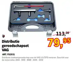 Toolspecial FIX distributie gereedschapset vag aanbieding