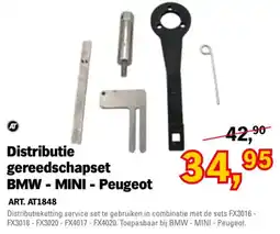 Toolspecial Distributie gereedschapset BMW - MINI - Peugeot aanbieding