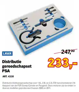 Toolspecial Laser distributie gereedschapset psa aanbieding