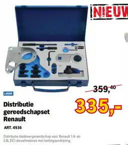 Toolspecial Laser distributie gereedschapset renault aanbieding
