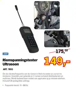 Toolspecial Laser riemspanningstester ultrasoon aanbieding