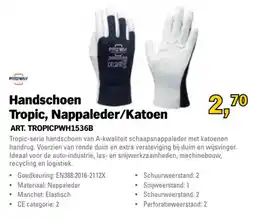 Toolspecial Prowy Handschoen Tropic, Nappaleder/Katoen aanbieding