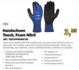 Toolspecial Proway Handschoen Touch, Foam Nitril aanbieding