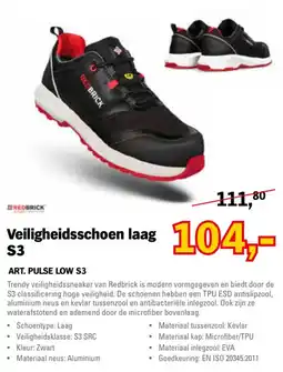 Toolspecial Redbrick veiligheidsschoen laag S3 aanbieding
