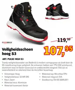 Toolspecial Redbrick Veiligheidsschoen hoog S3 aanbieding