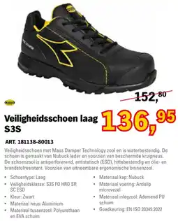 Toolspecial DIESEL Veiligheidsschoen laag S3S aanbieding
