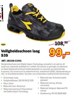 Toolspecial Utility veiligheidsschoen laag s3s aanbieding