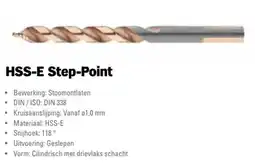 Toolspecial Phantom Step-Point Spiraalboor HSS-E aanbieding
