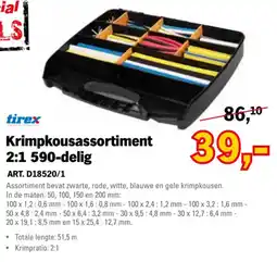 Toolspecial tirex krimpkousassortiment 2:1 590-delig aanbieding