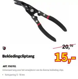 Toolspecial FIX Bekledingclip tang aanbieding