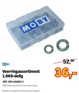 Toolspecial Moby Veerringassortiment 1.069-delig aanbieding