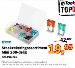 Toolspecial tirex Steekzekeringassortiment Mini 200-delig aanbieding