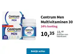 Plein.nl Centrum men multivitaminen 30 aanbieding