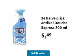 Plein.nl Antikal douche express aanbieding