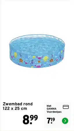 GAMMA Zwembad rond 122 x 25 cm aanbieding