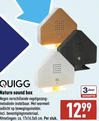 ALDI QUIGG Nature sound box aanbieding