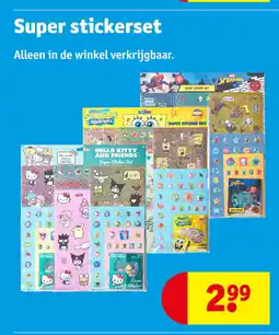 Kruidvat Super stickerset aanbieding