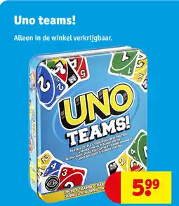 Kruidvat Uno teams! aanbieding