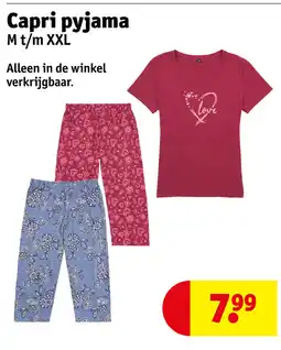 Kruidvat Capri pyjama aanbieding