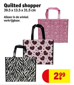 Kruidvat Quilted shopper aanbieding