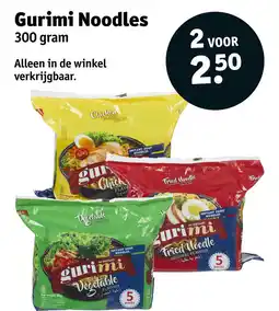 Kruidvat Gurimi Noodles aanbieding