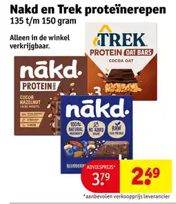 Kruidvat Nakd en trek proteïnerepen aanbieding