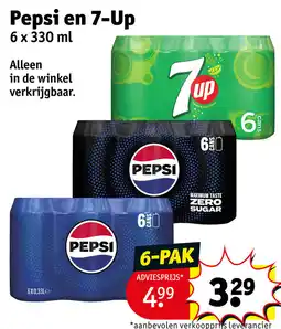 Kruidvat Pepsi en 7-Up aanbieding