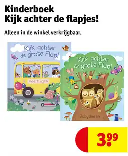 Kruidvat Kinderboek kijk achter de flapjes! aanbieding