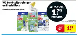 Kruidvat Wc eend toiletreiniger en fresh discs aanbieding