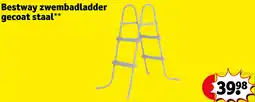 Kruidvat Bestway zwembadladder gecoat staal aanbieding