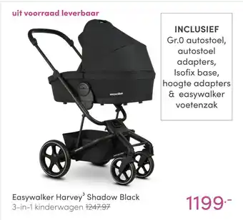 Baby & Tiener Easywalker Harvey Shadow Black aanbieding