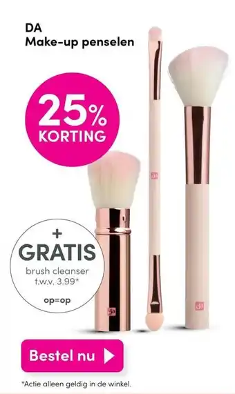 DA DA Make-up penselen aanbieding