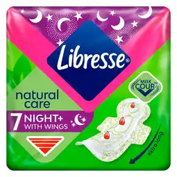 Kruidvat Libresse Natural Care Night+ Maxi Maandverband met Vleugels aanbieding