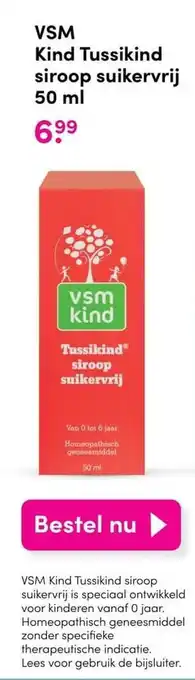 DA VSM Kind Tussikind siroop suikervrij aanbieding